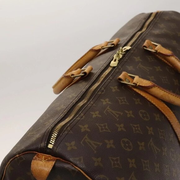 LOUIS VUITTON Monogram Keepall 55 Boston Bag M41424 LV Auth 124848 - Picture 9 of 16